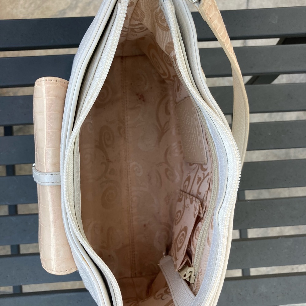 Brighton bag, ecru and sand. Like new. - Picture 7 of 10